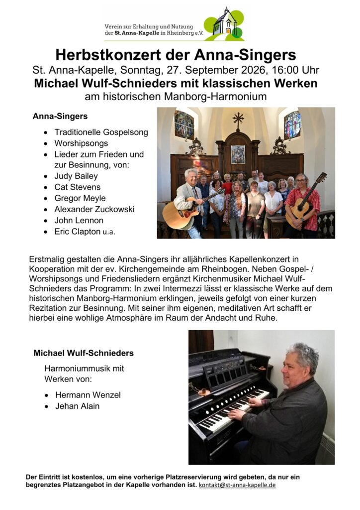 Herbstkonzert der Anna-Singers